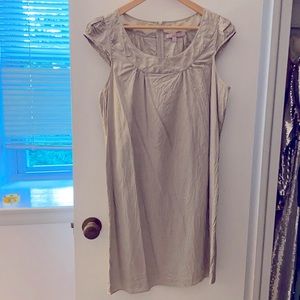 Taupe Calypso St Barth crinkle dress